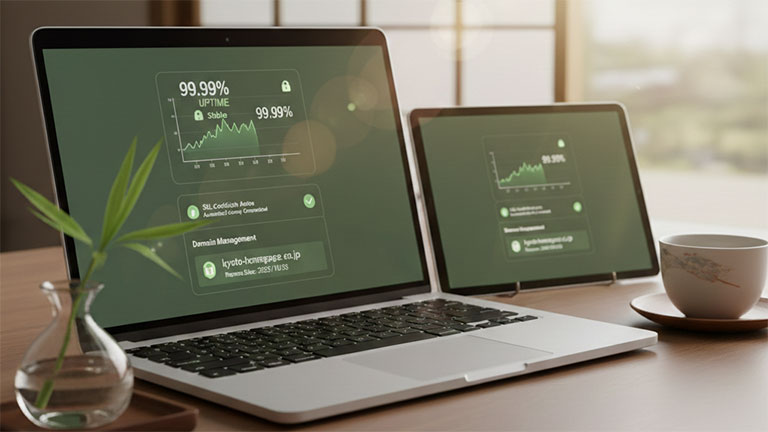 サーバーとドメインの保守管理イメージ